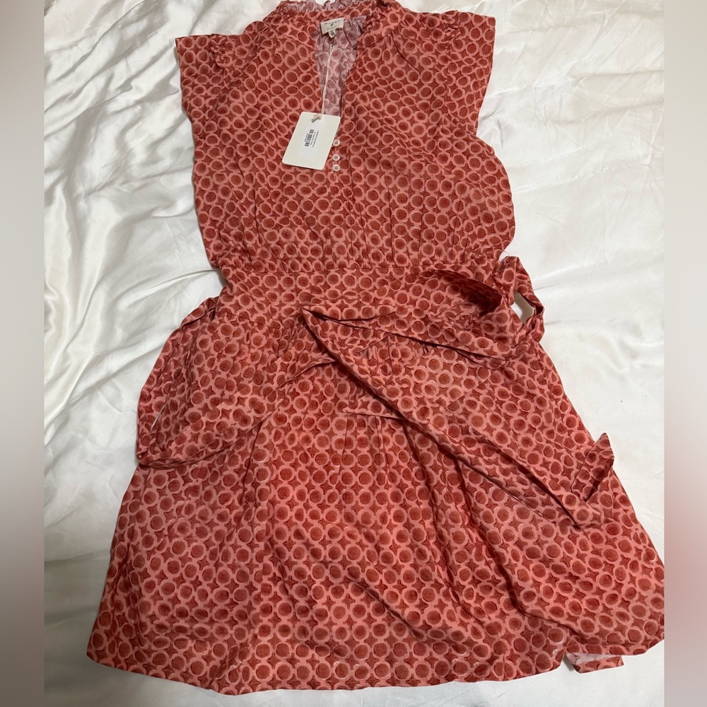Marea Coral Dot Dress